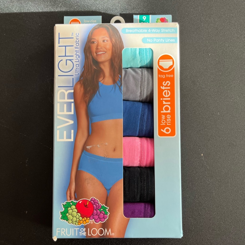 Fruit of the Loom Women's Low Rise Briefs - 9 2X 6 pack